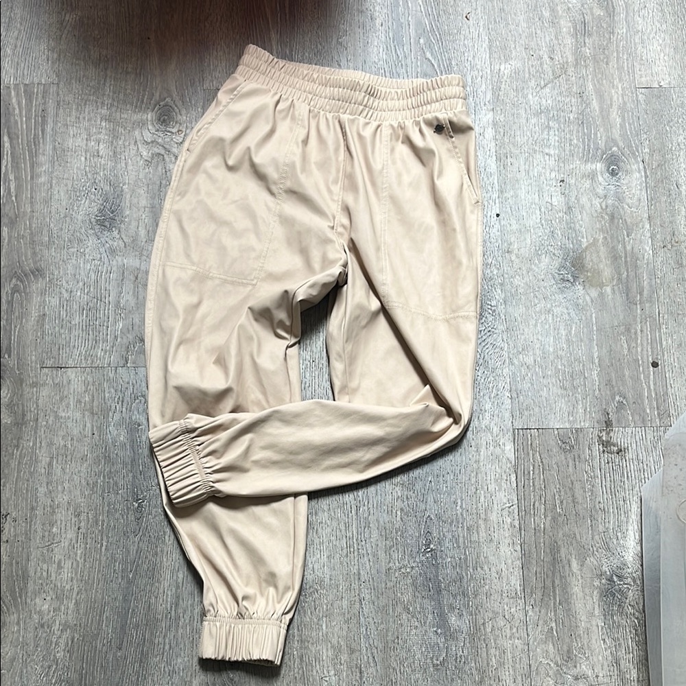 Beige Jogger Pants